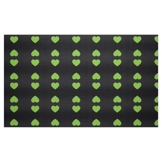 Grünes Herz Stoff (Fat Quarter (45,7 x 55,9 cm))