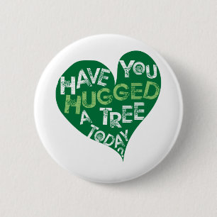 Grünes Herz (umarmen Sie einen Baum) Button