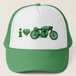 Grünes Herz - Valentinsgruß - St Patrick Tag Truckerkappe