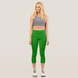 Grünes Hochwaldkraut Capri Leggings