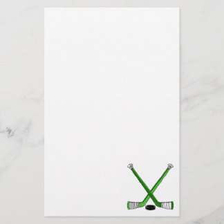 Grünes Hockey Briefpapier