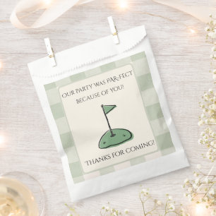 Grünes Hole in ONE Jungen Erster Geburtstag Geschenktütchen