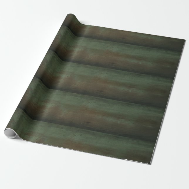 Grünes Holzwrap-Papier Geschenkpapier (Ungerollt)