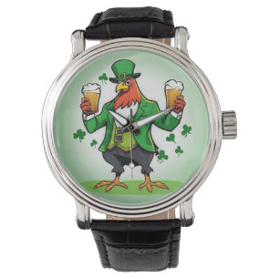 Grünes Huhn Armbanduhr