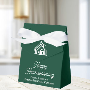 Grünes Immobilien Happy Housewarming Custom Geschenkschachtel