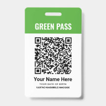 Grünes Impfzertifikat PVC gedruckt