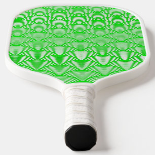 Grünes japanisches Wellenmuster Pickleball Paddel Schläger