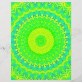 Grünes Kaleidoskop-Schreibpapier 2-seitig
