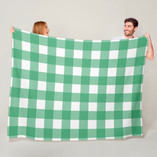 Grünes Kariert 60x80 Fleece Blanket