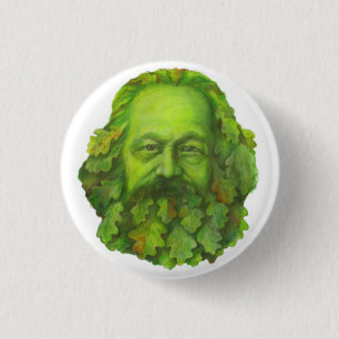 Grünes Karl- MarxAbzeichen Button