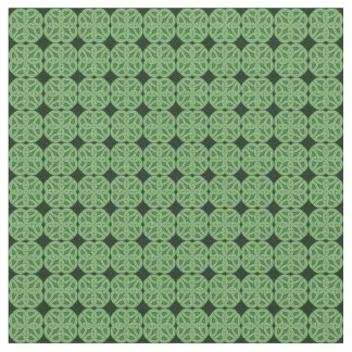 Grünes keltisches irisches Knoten-Gewebe Stoff
