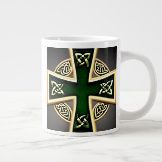 Grünes Keltisches Kreuz Tasse