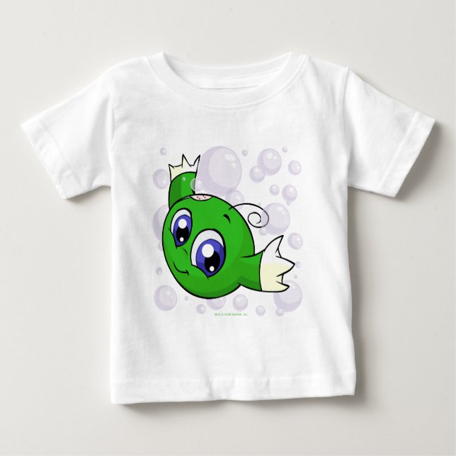 Grünes Kiko, das durch Kiko See swishing ist Baby T-shirt (Vorderseite)