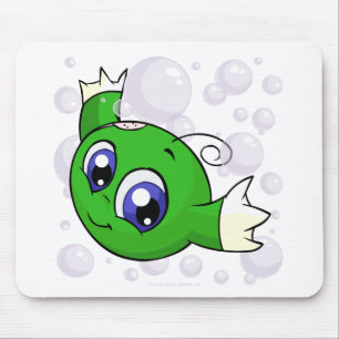 Grünes Kiko, das durch Kiko See swishing ist Mousepad