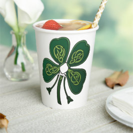 Grünes Kleeblatt 2025 Pappbecher