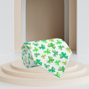 Grünes Kleeblatt am St. Patrick's Day Krawatte