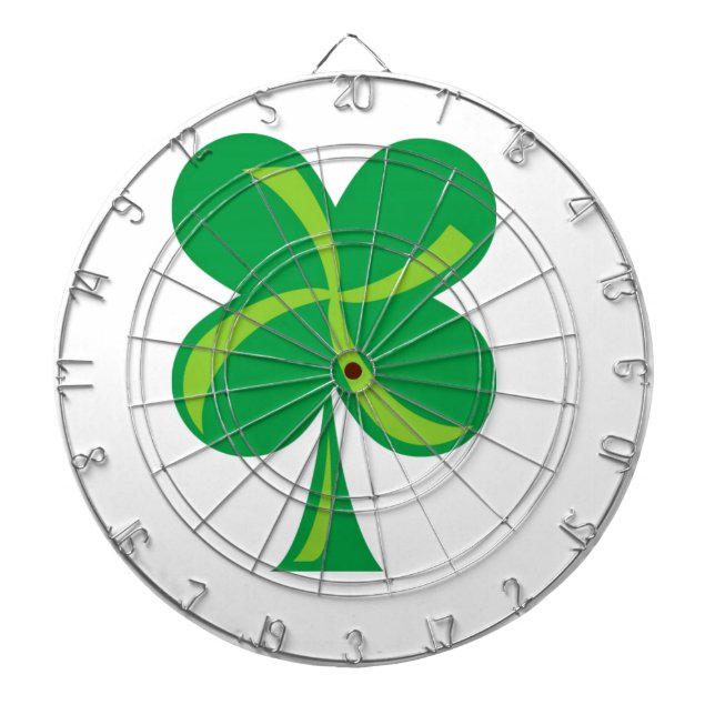 Grünes Kleeblatt Dartscheibe (vorne)