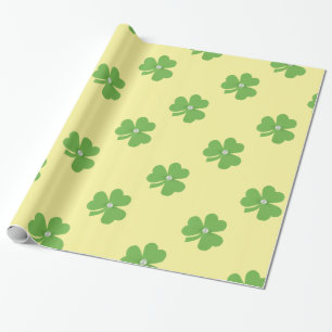 Grünes Kleeblatt für St. Patrick's Day Geschenkpapier