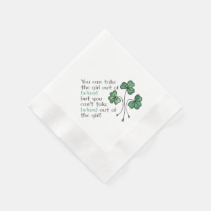Grünes Kleeblatt-irisches Serviette