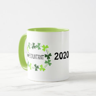 Grünes Kleeblatt Oval Tasse