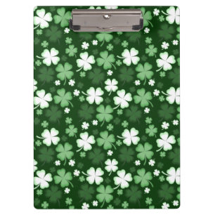Grünes Kleeblatt, St. Patrick's Day Klemmbrett