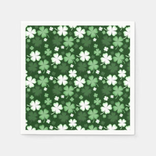 Grünes Kleeblatt, St. Patrick's Day Serviette