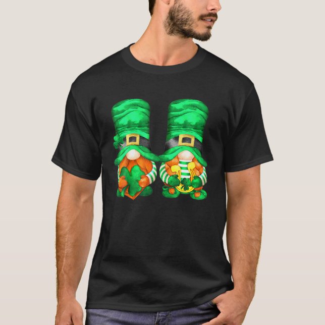 Grünes Kleeblatt T-Shirt (Vorderseite)