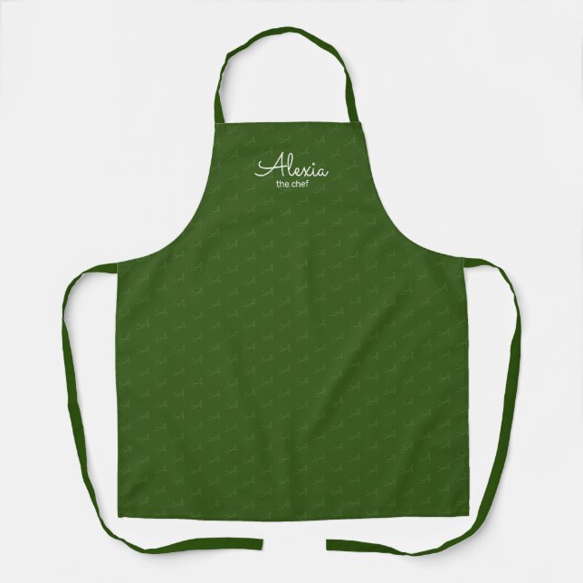 Grünes Kochen Schürze (Vorderseite)