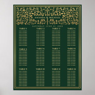 Grünes königliches mittelalterliches Schwert Hochz Poster