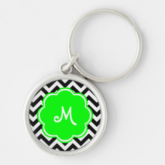 Grünes kundenspezifisches Neonmonogramm mit Schlüsselanhänger