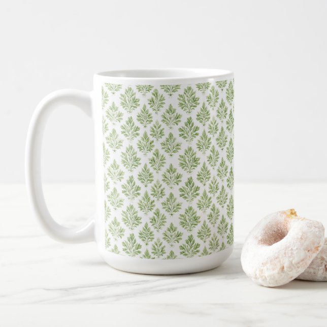 Grünes Landhaus Cottage  Kaffeetasse (Mit Donut)