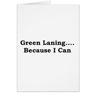 Grünes laning Schwarzes