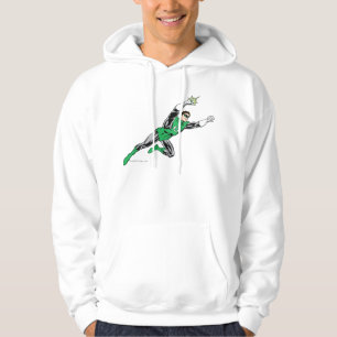 Grünes Laternen-Fliegen-Recht Hoodie