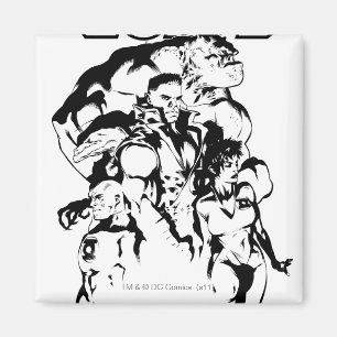 Grünes Laternen-Korps, Schwarzweiss Magnet