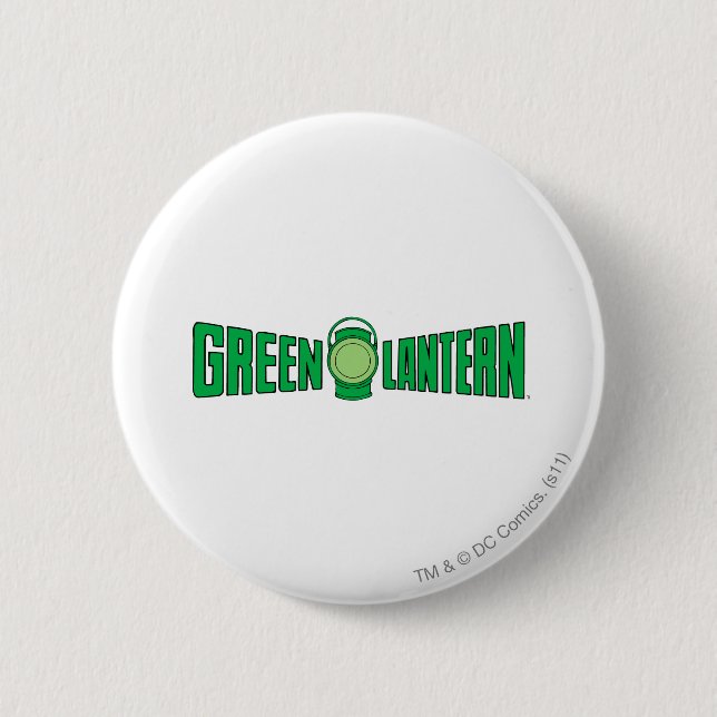 Grünes Laternen-Logo 5 Button (Vorderseite)