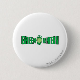 Grünes Laternen-Logo 5 Button