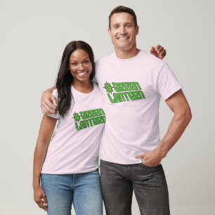 Grünes Laternen-Logo gekippt T-Shirt