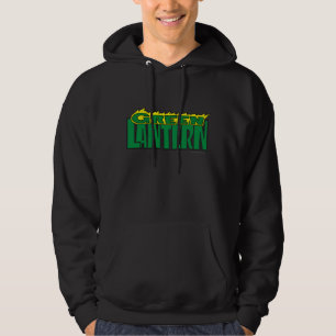 Grünes Laternen-Logo - gelbe Flammen Hoodie
