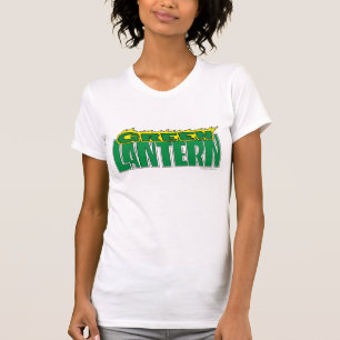 Grünes Laternen-Logo - gelbe Flammen T-Shirt