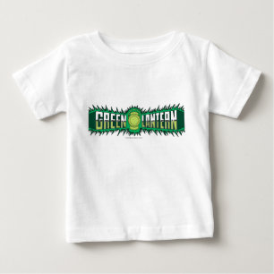 Grünes Laternen-Logo - grüne Flammen Baby T-shirt