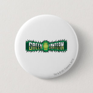 Grünes Laternen-Logo - grüne Flammen Button