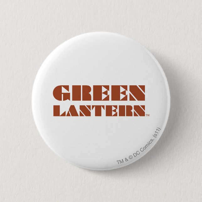 Grünes Laternen-Logo - TAN Button (Vorderseite)
