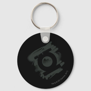 Grünes Laternen-Spray-Symbol Schlüsselanhänger