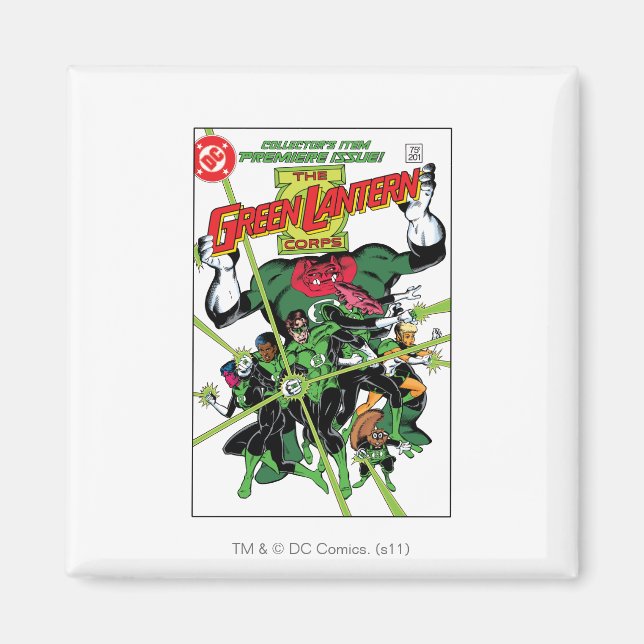 Grünes Laternenkorps Magnet (Vorne)