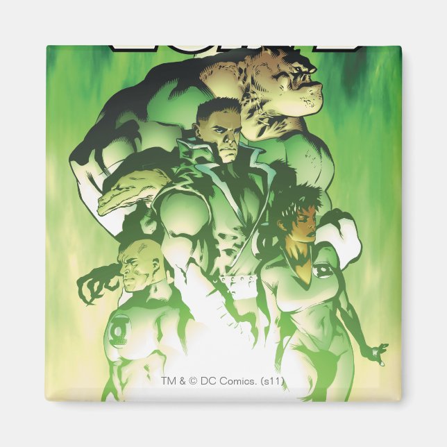 Grünes Laternenkorps Magnet (Vorne)