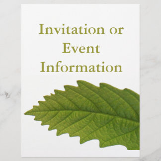 Grünes Leaf Flyer