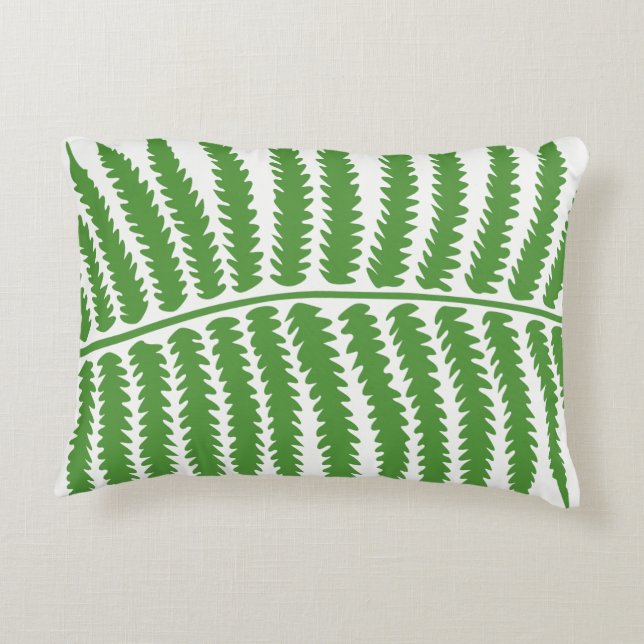 Grünes Leaf-Kissen Dekokissen (Rückseite)