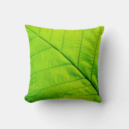 Grünes Leaf-Kissen Kissen