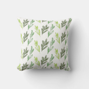 Grünes Leaf Muster Pillow Kissen
