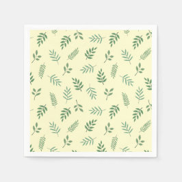Grünes Leaf Party Napkins - frischer botanischer L Serviette